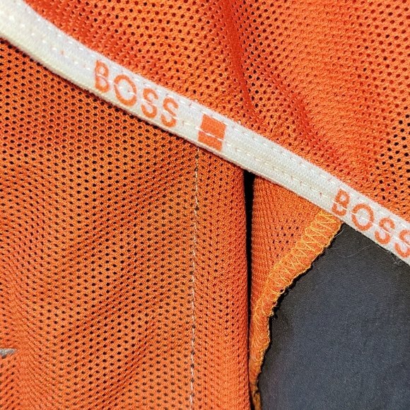 Hugo Boss XL Swim Running Shorts Mesh Lining, pockets, drawstring Orange label - Picture 8 of 9